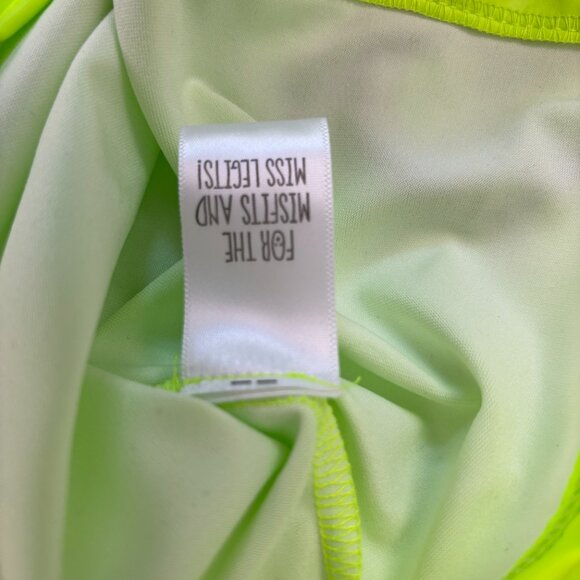 NWT Current Mood Lime Lace Up Top - Picture 3 of 5
